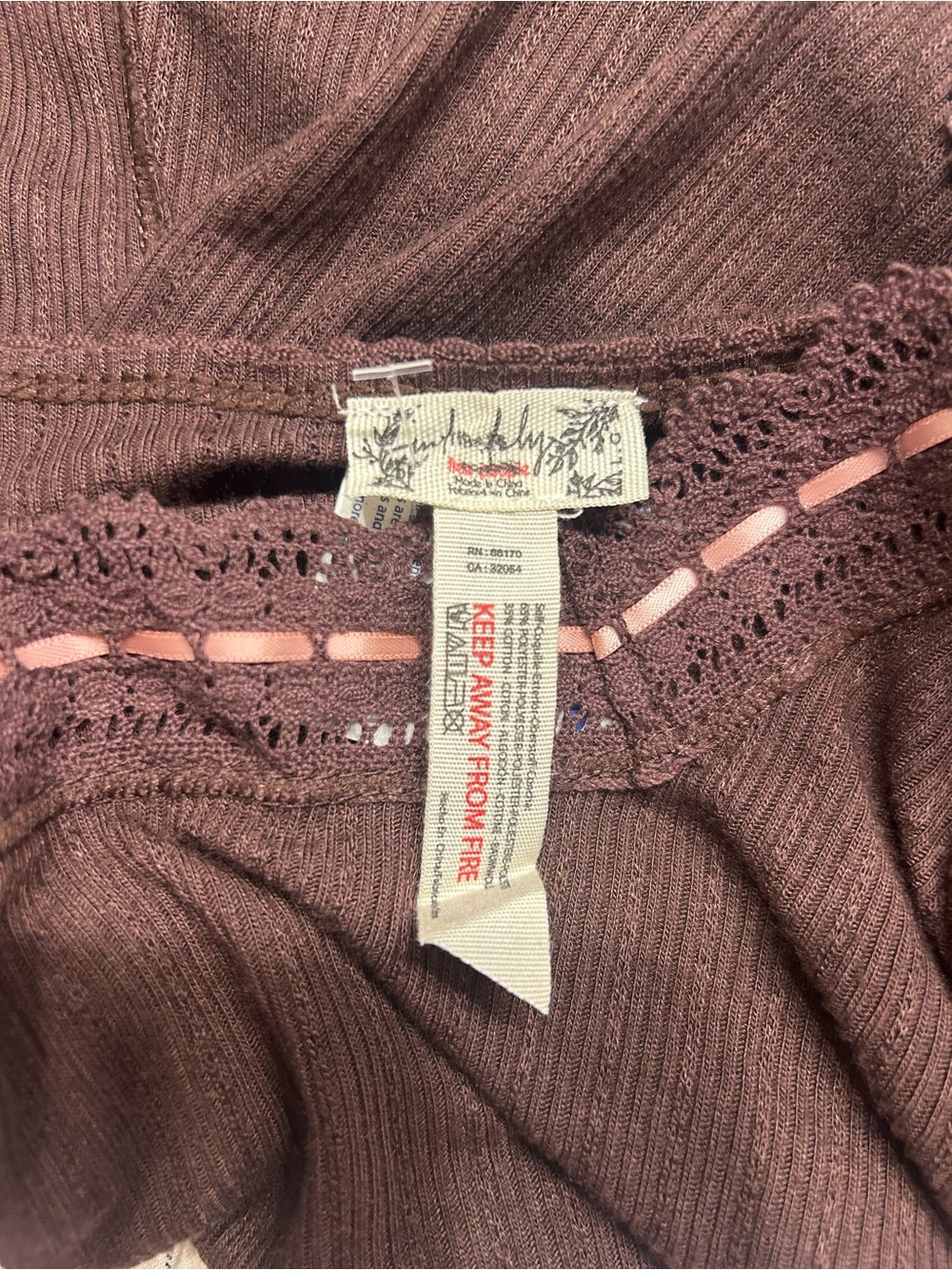 *NWT* Intimately Free People Only You Tank in French Roast, Size Large - Picture 8 of 9